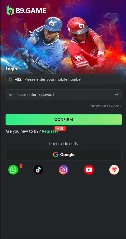 B9 Game app slot games lobby